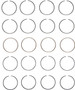 Enginetech S86634-STD Premium Standard Piston Ring Set for 1998-2002 Honda Acura Isuzu 2.3L I4 - Complete Engine Ring Set