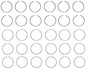 Enginetech C87526-STD Premium Standard Piston Ring Set for 1988-1995 Toyota Lexus 3.0L V6 - Complete Engine Ring Set - Sized by Bore
