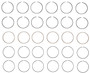 Enginetech S89416-STD Premium Standard Piston Ring Set for 1999-2019 Honda Saturn Acura 3.2L/3.5L V6 - Complete Engine Ring Set