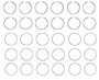Enginetech C92116-100 Premium 1.00mm Oversize Piston Ring Set for 1991-1995 Chevy Oldsmobile Pontiac 3.4L V6 - Complete Engine Ring Set