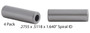 Valve Guides: Set of 4 - .2755 x .5118 x 1.640" - Iron Spiral Reamed - GD8593