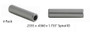 Valve Guides: Set of 4 - .2355 x .4360 x 1.735 - Iron Spiral Reamed - GD8556