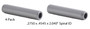 Valve Guides: Set of 4 - .2750 x .4545 x 2.040" - Iron Spiral Reamed - GD8548