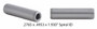 Valve Guides: Set of 100- .2765 x .4953 x 1.930" -Iron Spiral Reamed -GD8274-100