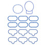 Fel-Pro MS 92586-1 Lower Intake Manifold Gasket Set for 2004-2009 Ford/Lincoln/Mercury - fits Five Hundred, Freestyle, Fusion, Escape