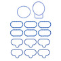 Fel-Pro Intake Manifold Gasket Set MS 92586-1 for 2004-2009 Ford/Lincoln/Mazda 3.0L (Escape, Five Hundred, Freestyle, Fusion)