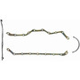 Fel-Pro OS 30476 C Oil Pan Gasket Set for 1983-1991 Eagle/Jeep/American 2.5L L4 - Blue Stripe cork-rubber - fits Premier, CJ7, Cherokee,