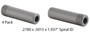 Enginetech GD3033 Intake Valve Guides for 1998-2013 Dodge Ram - .2780 ID x .5015 OD x 1.937" L - Spiral ID - OEM-Spec Valvetrain Replacement