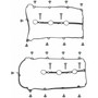 Fel-Pro VS 50426 R Valve Cover Gasket Set for 1993-2002 Ford/Mazda 2.5L V6 - PermaDry molded rubber - fits Probe, MX-6, Millenia, 626