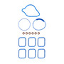Fel-Pro OS 11701 D Oil Pan Gasket Set for 1957-1977 Shelby/AC/Ford - Felcoid rubber-coated fiber - fits Cobra, Shelby Cobra, 427, 428