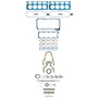 Fel-Pro 260-3166 Full Gasket Set for 2002-2005 Cadillac/Chevrolet/Pontiac 5.7L V8 - fits CTS, Camaro, GTO, Firebird