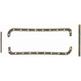 Fel-Pro OS 10040 C Oil Pan Gasket Set for 1951-1965 Excalibur/Packard/Studebaker - Blue Stripe cork-rubber - fits Phaeton, Hawk, Packard,