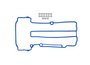 Fel-Pro Valve Cover Gasket Set VS 50807 R for 2011-2021 Buick/Cadillac/Chevrolet 1.4L (Encore, ELR, Cruze, Cruze Limited)