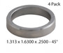Enginetech ST16253 Exhaust Valve Seats for 1982-1993 Cadillac Chevrolet Oldsmobile Pontiac - 1.313 ID x 1.6300 OD x .2500" Thick