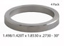 Vavle Seats: Set of 4 - 1.498 x 1.8530 x .2730" - High Chrome - ST1853E1