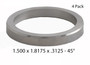 Enginetech ST18129N Exhaust Nickel-Alloy Valve Seats for 1971-2000 Chevrolet GMC - 1.500 ID x 1.8175 OD x .3125" Thick - 45deg Seat Angle