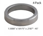 Vavle Seats: Set of 4 - 1.500 x 1.8175 x .2188" - High Chrome - ST18123