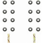 Fel-Pro SS 72810 Valve Stem Seal Set for 1987-2004 Geo/Toyota - high-temperature rubber - fits Prizm, 4Runner, Camry, Celica