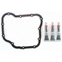 Fel-Pro OS 30757 Oil Pan Gasket Set for 2002-2007 Mitsubishi 2.0L L4 - High-temperature Rubber-coated fiber - fits Lancer