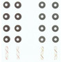 Fel-Pro SS 71179-2 Valve Stem Seal Set for 1999-2006 Kia/Hyundai/Mitsubishi 2.4L 2.0L L4 - high-temperature rubber - fits Optima, Magentis,