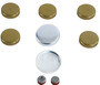 Enginetech PK8B Brass and Steel Freeze Plug Set for 1965-1996 Ford 3.9L/4.9L - Engine Expansion Plug Kit