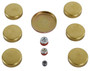 Enginetech PK278B Brass Freeze Plug Set for 1990-2011 Ford/Mazda/Mercury Aerostar/B4000/Explorer/Explorer Sport 4.0L - Block Plug Kit