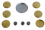 Enginetech PK10B Brass and Steel Freeze Plug Set for 1970-1982 Ford/Lincoln/Mercury 5.8L/6.6L - Engine Expansion Plug Kit