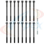 Apex Cylinder Head Bolt Set AHB1164 for 2004-2020 Buick/Cadillac/Chevrolet 3.6L 3.0L V6 (Enclave, LaCrosse, Rendezvous, ATS)