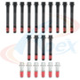 Apex Cylinder Head Bolt Set AHB320 for 1985-2014 Chevrolet/GMC/Isuzu 4.3L V6 (Astro, Blazer, C10, C1500)