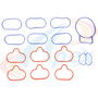 Apex Intake Manifold Gasket Set AMS4833 for 2001-2004 Ford/Mazda 3.0L V6 (Escape, Tribute)