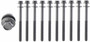 Enginetech HB192 TTY Head Bolt Set for 1991-2002 Saturn SC/SC2/SL2/SW2 1.9L - Torque-to-Yield, Single Use