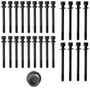 Enginetech HB184 TTY Head Bolt Set for 1984-2004 INFINITI/Mercury/Nissan 200SX/300ZX/D21/Frontier 3.0L/3.3L - Torque-to-Yield, Single Use