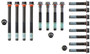 Enginetech HB140 TTY Head Bolt Set for 1988-1995 Buick/Chevrolet/Oldsmobile 88/98/Achieva/Bonneville 3.8L/3.3L - Torque-to-Yield, Single Use