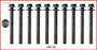 0Head Bolt Set - Fits GM/Suzuki 1.0L G10-T VIN 2 - 1 Set Required - HB130