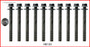 0Head Bolt Set - Fits GM/Suzuki 1.0L G10-T VIN 2 - 1 Set Required - HB130