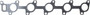Reinz Exhaust Manifold Gasket 71-35300-00 for 2002-2006 Dodge/Freightliner (Sprinter 2500, Sprinter 3500)