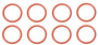 Enginetech INJ19R-8 Duramax 6.6L Diesel Injector Tube O-Ring (8 Pack) for 2001-2007 Chevrolet GMC Savana 2500 Savana 3500 Sierra 3500