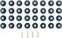 Reinz Valve Stem Seal Set 12-10055-01 for 1995-2014 Ford/Qvale/Panoz 5.4L 5.8L V8 (Mustang, Mangusta, AIV Roadster, Esperante)