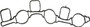 Reinz Intake Manifold Gasket 71-36069-00 for 2009-2012 Audi/Volkswagen 3.0L V6 (Q7, Touareg)