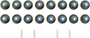 Reinz Valve Stem Seal Set 12-10254-01 for 2005-2010 Chrysler/Dodge/Jeep 6.1L V8 (300, Charger, Magnum, Grand Cherokee)