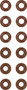 Reinz Valve Stem Seal Set 12-25227-04 for 1988-1993 Mercedes-Benz 2.6L 3.0L L6 (190E, 300CE, 300E, 300TE)