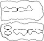 Reinz Valve Cover Gasket Set 15-10180-01 for 2008-2016 BMW 4.4L V8 (650i, 750i, 750Li, 750Li xDrive)