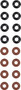 Reinz Valve Stem Seal Set 12-26503-01 for 1986-1987 Mercedes-Benz 2.3L L4 (190E)