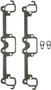 Reinz Exhaust Manifold Gasket Set 11-10114-01 for 1968-1992 Plymouth/Dodge/Chrysler 5.9L 5.2L V8 (Belvedere, CB300, D100, W100)