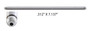 Enginetech EPR434 Push Rod - 4-Pack for 1989-2008 Ford Lincoln Mercury Continental Cougar E-150 E-150 Club Wagon 3.8L 7.137" OAL