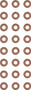 Reinz Valve Stem Seal Set 12-29491-02 for 1994-2011 Mercedes-Benz 5.0L 5.5L V8 (SLK55 AMG, C240, C32 AMG, CL500)