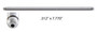 Enginetech EPR356 Push Rod - 4-Pack for 1982-1988 Ford Lincoln Mercury Capri Continental Cougar F-100 3.8L 7.742" OAL - OE Push Rod Set
