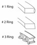 Single Piston & Ring Set for Ford 5.0L 302 - Enginetech K3008 - Size = P020