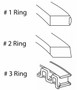 Piston & Ring Set (8) for Ford 232 3.8L - Enginetech K3017 - Size = P.75