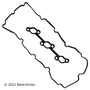 Beck Arnley Valve Cover Gasket/Gaskets for 2009-2019 Hyundai/Kia Santa Fe/Sedona/Sorento/Azera/Genesis 3.3L 3.5L 3.8L